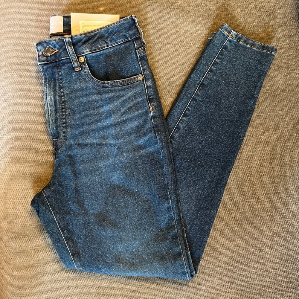 NWT Everlane Curvy Authentic Stretch High Rise Skinny Jean, Size 29